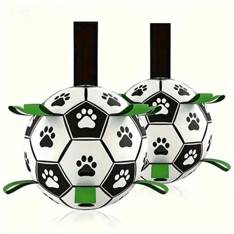 Dog Soccer Ball with 9 Grab Tabs – Interactive Herding & Water Toy for Medium and Large Dogs, Perfect Gift for Active Pets
