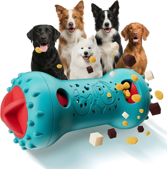 LUMIKATA Premium 2-in-1 Adjustable Dog Puzzle Toy & Slow Feeder