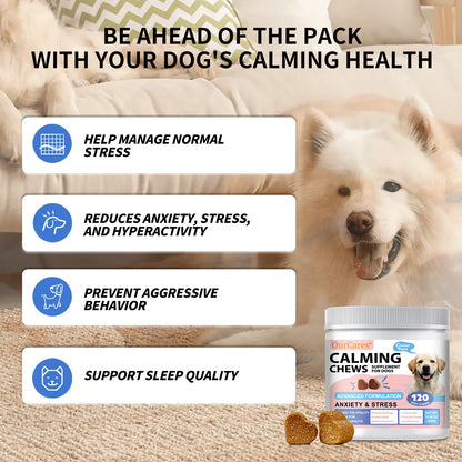 Dog Calming Chews & Composure Soft Treats – Natural Anxiety & Stress Relief Supplement, Soothing Calming Bites for All Dog Breeds