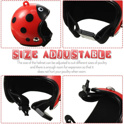8-Pack Fun Waterproof Chicken Hats – Adjustable Miniature Pet Protection & Costume Gear