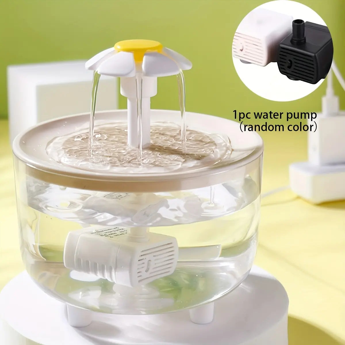 Rechargeable Automatic Pet Fountain – Clear Wireless Cat Water Dispenser for Fresh & Circulating Hydration